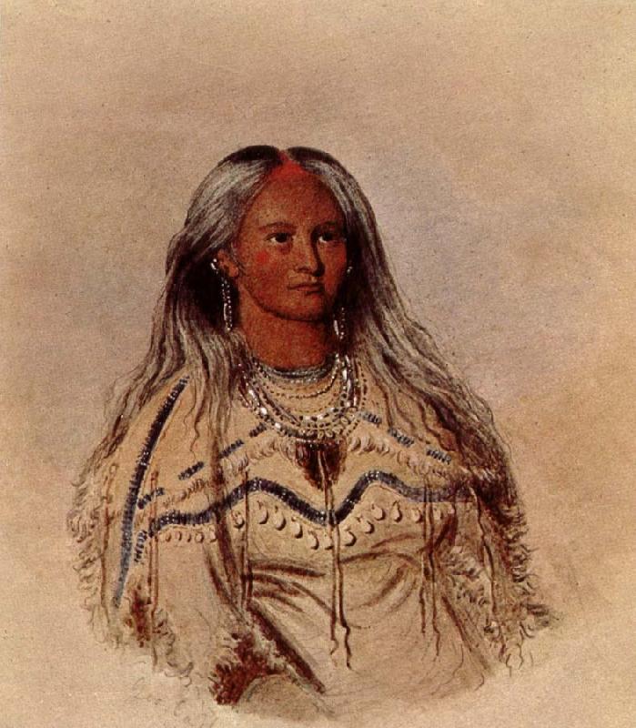 George Catlin Sha-KO-KA, Mandan Girl